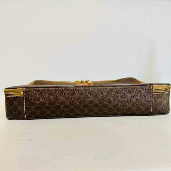 AUTHENTIC RARE CELINE MACADAM CANVAS AND LEATHER LAPTOP CASE VINTAGE MC97 ITALY - Picture 7 of 14